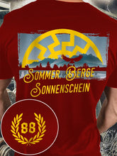 Herren Nummer 88 bedrucktes Kurzarm-T-Shirt zartstils